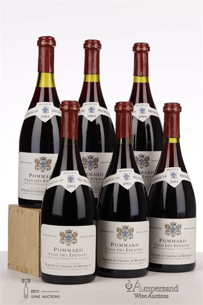 POMMARD CLOS DES EPENOTS 2001 - Chateau de Meursault - 6 Bottles - Oc 6