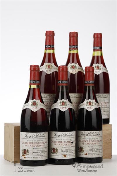 CHAMBOLLE MUSIGNY LES AMOUREUSES 1978 - Joseph Drouhin - 6 Bottles