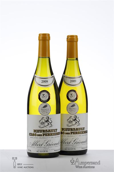 MEURSAULT CLOS DES PERRIERES 2009 - Albert Grivault - 2 Bottles