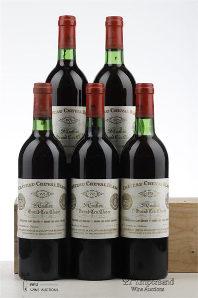 CHEVAL BLANC 1976 - Mc - 5 Bottles