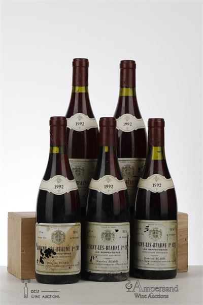 SAVIGNY LES BEAUNE LES SERPENTIERES 1992 - Maurice Ecard - 5 Bottles