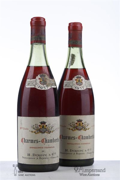 CHARMES CHAMBERTIN 1957 - Deroye - 2 Bottles