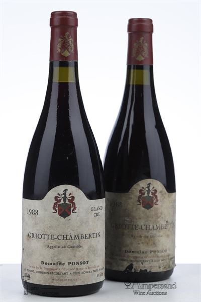 GRIOTTE CHAMBERTIN 1988 - Ponsot - 2 Bottles