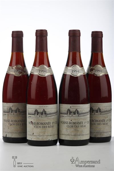 VOSNE ROMANEE CLOS DES REAS 1994 - Jean Gros - 4 Bottles