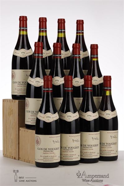CLOS DE VOUGEOT 1996 - Moillard - 12 Bottles