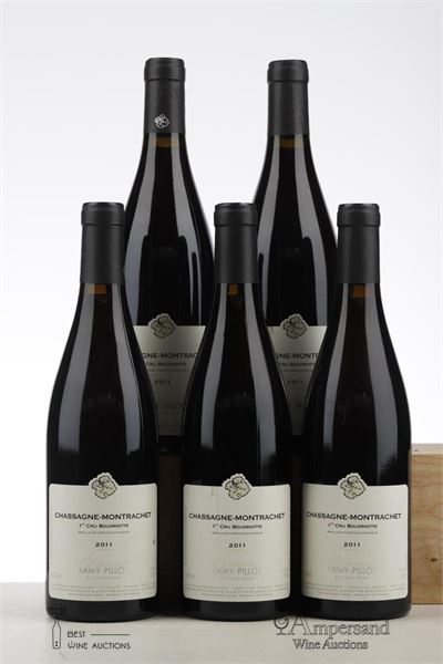 CHASSAGNE MONTRACHET BOUDRIOTTE 2011 - Lamy Pillot - 5 Bottles