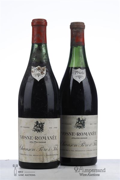 VOSNE ROMANEE 1966 - Chanson - Mb - 2 Bottles