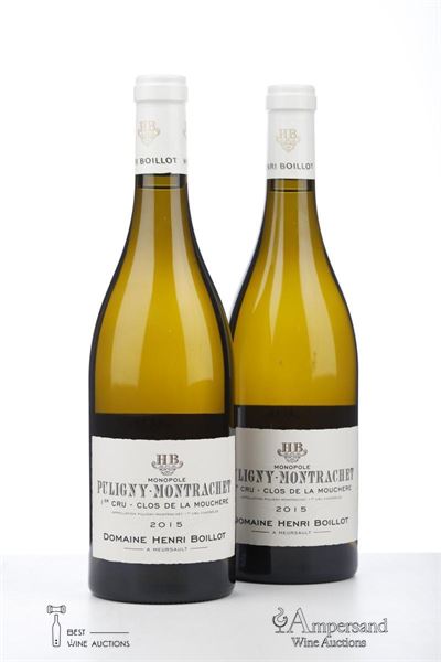 PULIGNY MONTRACHET CLOS DE LA MOUCHERE 2015 - Henri Boillot - 2 Bottles