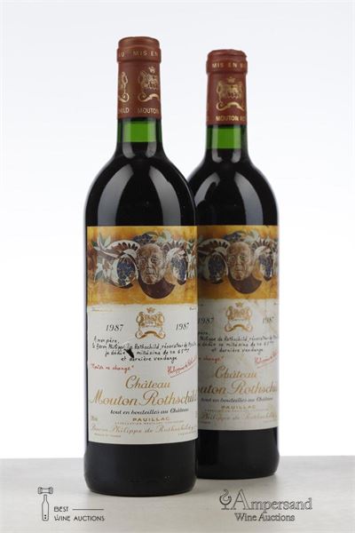 MOUTON ROTHSCHILD 1987 - Mc - 2 Bottles
