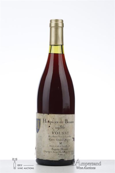HOSPICES DE BEAUNE VOLNAY CUVEE GENERAL MUTEAU 1986 - Seguin Manuel - 1 Bottle