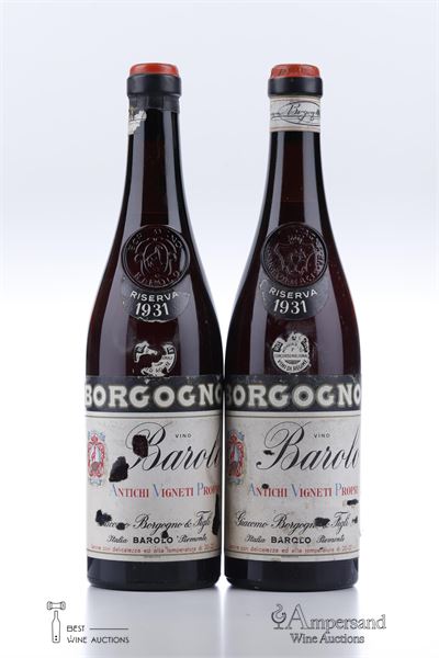 BAROLO RISERVA 1931 - Giacomo Borgogno - 2 Bottles