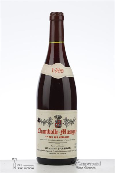CHAMBOLLE MUSIGNY LES VEROILLES 1998 - Ghislaine Barthod - 1 Bottle