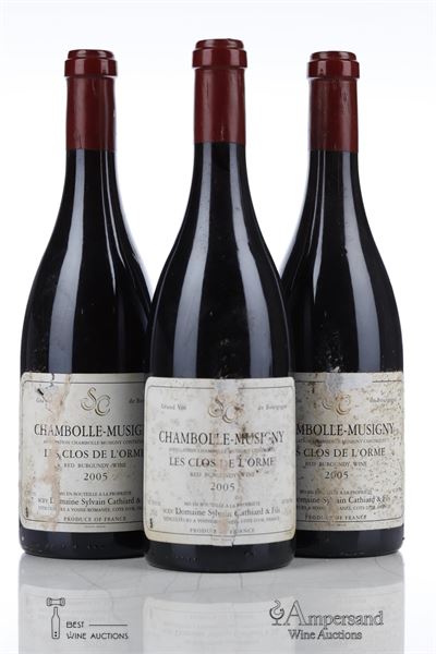 CHAMBOLLE MUSIGNY LES CLOS DE L'ORME 2005 - Sylvain Cathiard - 3 Bottles