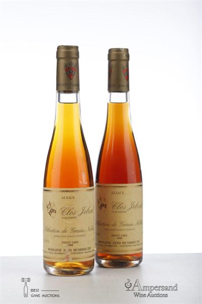 PINOT GRIS CLOS JEBSAL TURCKHEIM SELECTION DE GRAINS NOBLES 2000 - Zind Humbrecht - 2 x 0,375Ltr