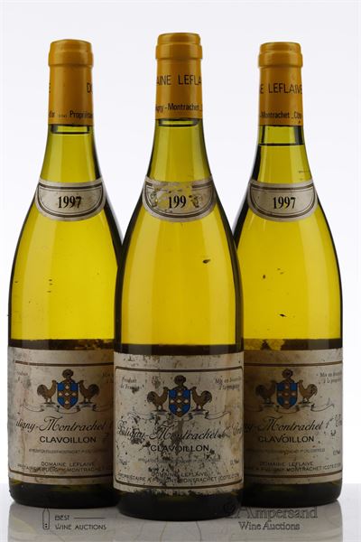 PULIGNY MONTRACHET CLAVOILLON 1997 - Leflaive - 3 Bottles