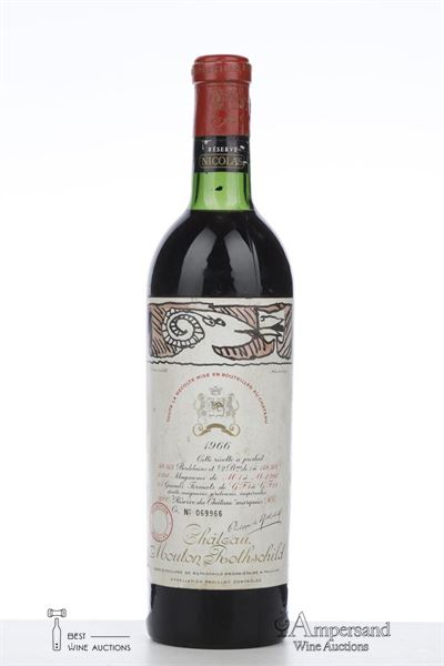 MOUTON ROTHSCHILD 1966 - Mc - Nicolas - 1 Bottle