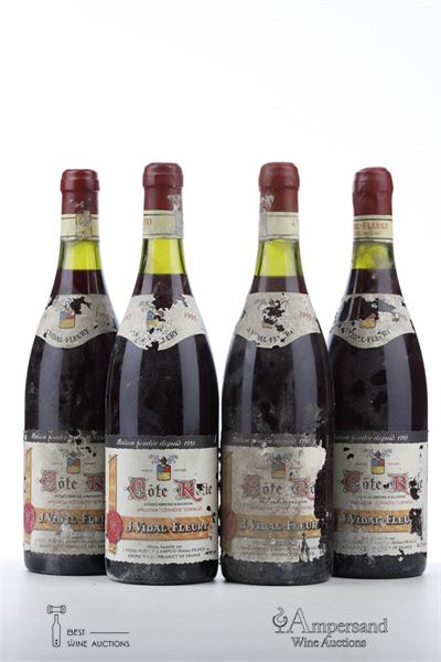 COTE ROTIE 1995 - Vidal Fleury - 4 Bottles