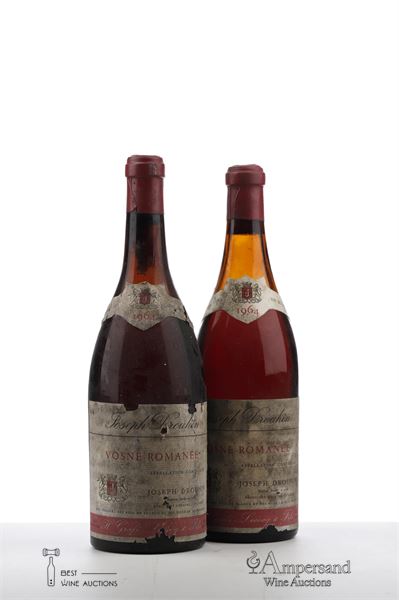 VOSNE ROMANEE 1964 - Joseph Drouhin - Grafe Lecocq - 2 Bottles