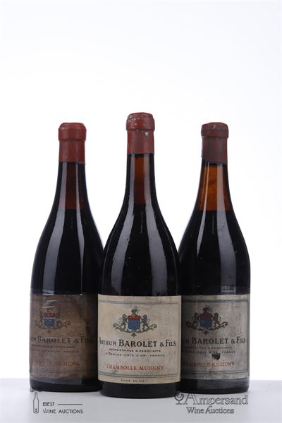 CHAMBOLLE MUSIGNY 1964 - Arthur Barolet - 3 Bottles