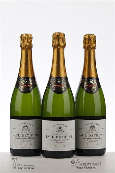 PAUL DETHUNE BRUT GRAND CRU  NV - Paul Dethune - Degorgée 12/2006 - 3 Bottles