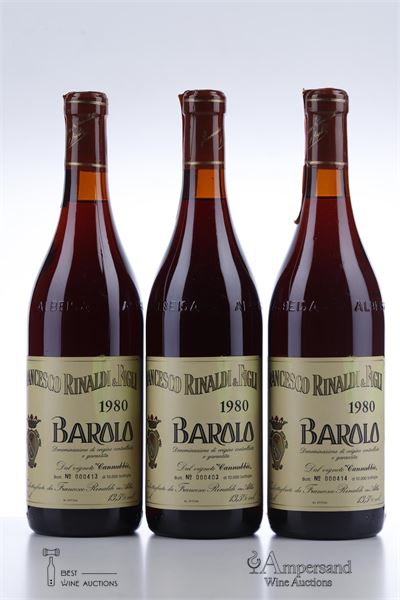 BAROLO CANNUBBIO 1980 - Francesco Rinaldi  - 3 Bottles