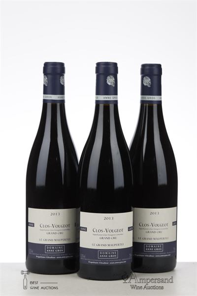 CLOS VOUGEOT LE GRAND MAUPERTUI 2013 - Anne Gros - 3 Bottles