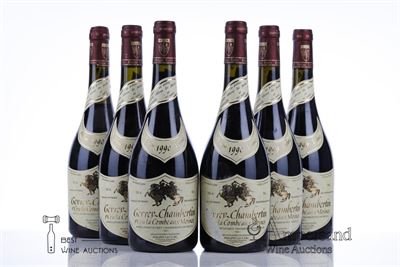 GEVREY CHAMBERTIN LA COMBE AUX MOINES 1990 - Philippe Leclerc - 6 Bottles