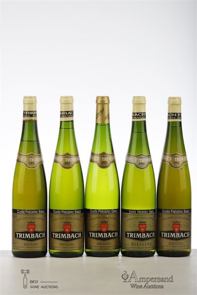 RIESLING CUVEE FREDERIC EMILE 1*1995 + 1*1998 + 1*2001 + 1*2003 + 1*2005 MIXES - Trimbach - 5 Bottles