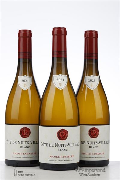 COTE DE NUITS VILLAGES BLANC 2021 - Nicole Lamarche - 3 Bottles
