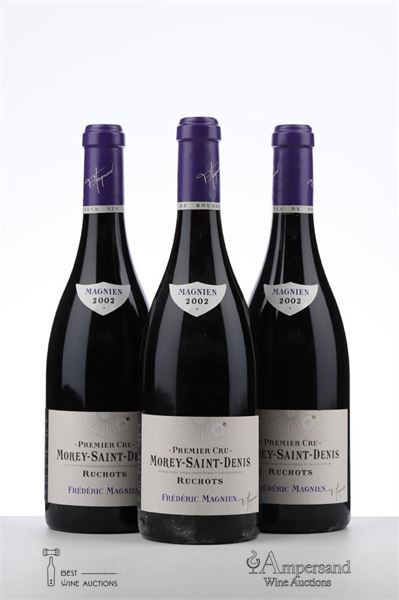 MOREY ST DENIS LES RUCHOTS 2002 - Frederic Magnien - 3 Bottles