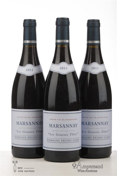 MARSANNAY LES GRASSES TETES 2012 - Bruno Clair - 3 Bottles
