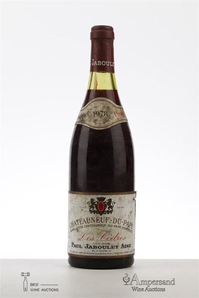 CHATEAUNEUF DU PAPE LES CEDRES 1978 - Paul Jaboulet ainé - 1 Bottle
