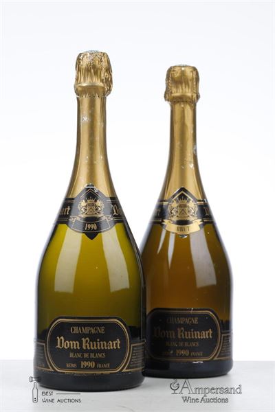 DOM RUINART BLANC DE BLANCS 1990 - Ruinart - 2 Bottles