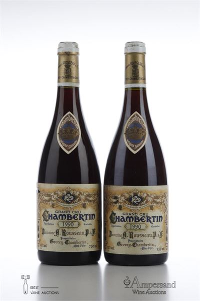 CHAMBERTIN 1990 - Armand Rousseau - 2 Bottles
