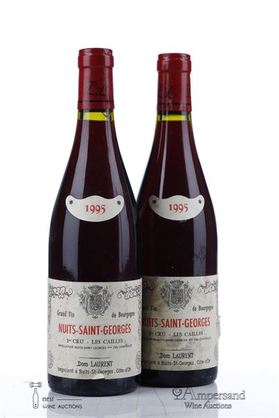 NUITS ST GEORGES LES CAILLES 1995 - Dom.Laurent - 4 Bottles