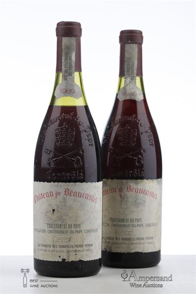 CHATEAUNEUF DU PAPE BEAUCASTEL 1989 - Beaucastel - 2 Bottles