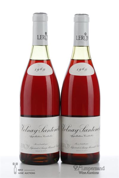 VOLNAY SANTENOTS 1969 - Leroy - 2 Bottles