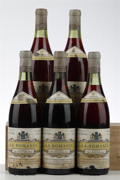 LA ROMANEE 1973 - Chateau de Vosne Romanee - Albert Bichot - 5 Bottles