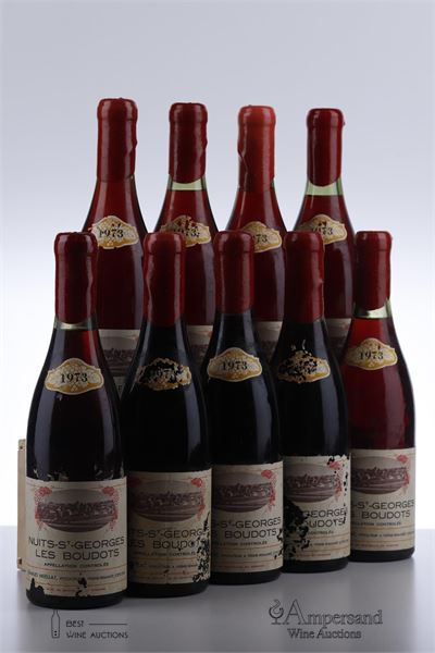 NUITS ST GEORGES LES BOUDOTS 1973 - Charles Noellat - 9 Bottles
