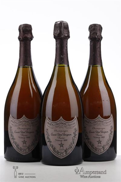 DOM PERIGNON ROSE 1992 - Moet et Chandon - 3 Bottles