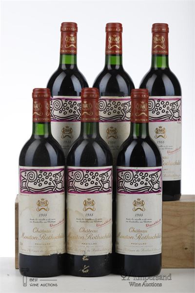 MOUTON ROTHSCHILD 1988 - Mc - 6 Bottles