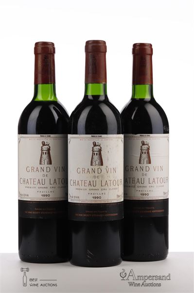LATOUR 1990 -  3 Bottles
