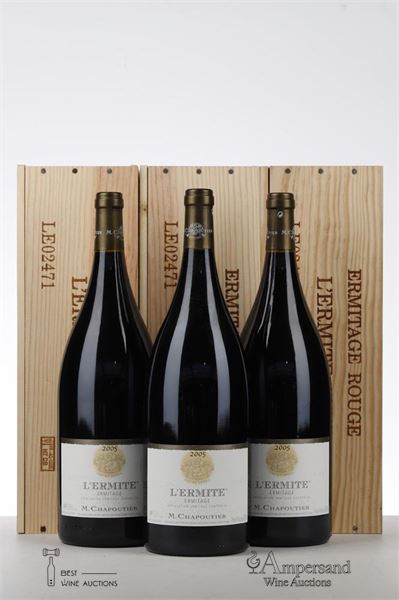 ERMITAGE ROUGE L'ERMITE 2005 - Chapoutier - 3 Magnums - Owc 1