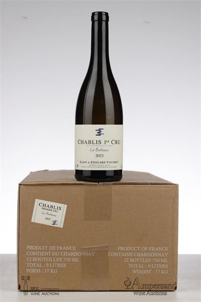 CHABLIS LES BUTTEAUX 2023 - Eleni et Edouard Vocoret - 12 Bottles - Oc 12