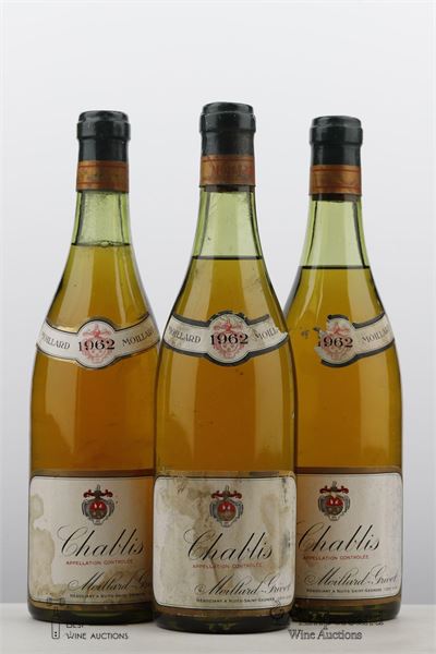 CHABLIS 1962 - Moillard Grivot - 3 Bottles