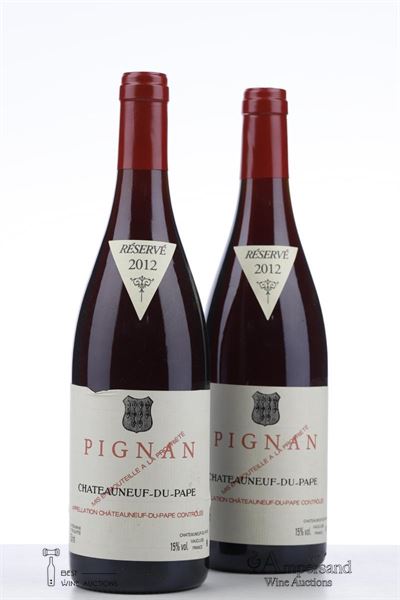 CHATEAUNEUF DU PAPE PIGNAN 2012 - Reynaud - 2 Bottles