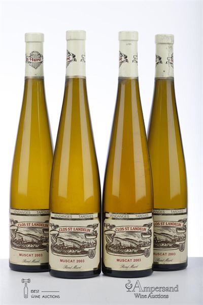 MUSCAT VENDANGES TARDIVES CLOS ST LANDELIN 2003 - Rene Mure - 4 Bottles