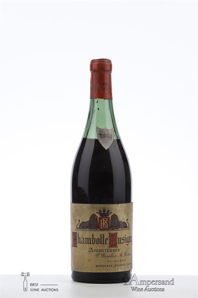 CHAMBOLLE MUSIGNY LES AMOUREUSES 1964 - L. Bouillon & M. Rossin - 1 Bottle