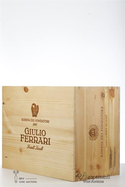 GIULIO FERRARI RISERVA DEL FONDATORE 2007 - Fratelli Lunelli - 6 Bottles - Oc 6