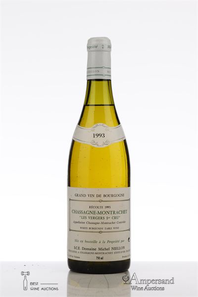 CHASSAGNE MONTRACHET BLANC LES VERGERS 1993 - Michel Niellon - 2 Bottles